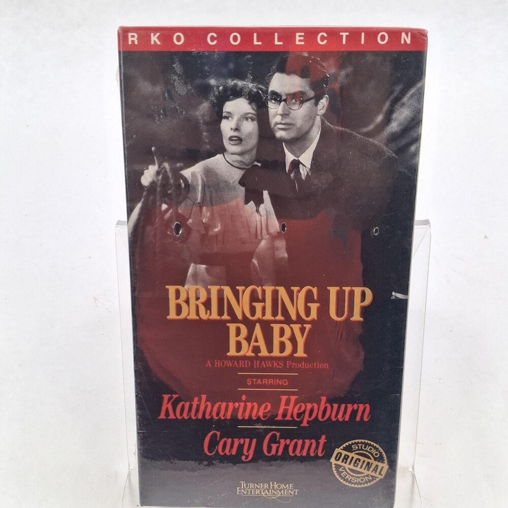 Vintage Bringing Up Baby VHS Tape Katharine Hepburn Cary Grant Turner Comedy